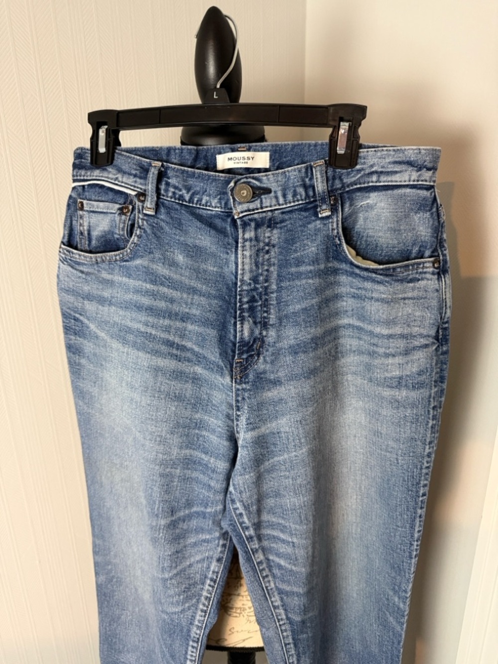 Moussy - Women's Evelyn Cropped Straight-high Rise Jeans size 30 - Picture 3 of 8